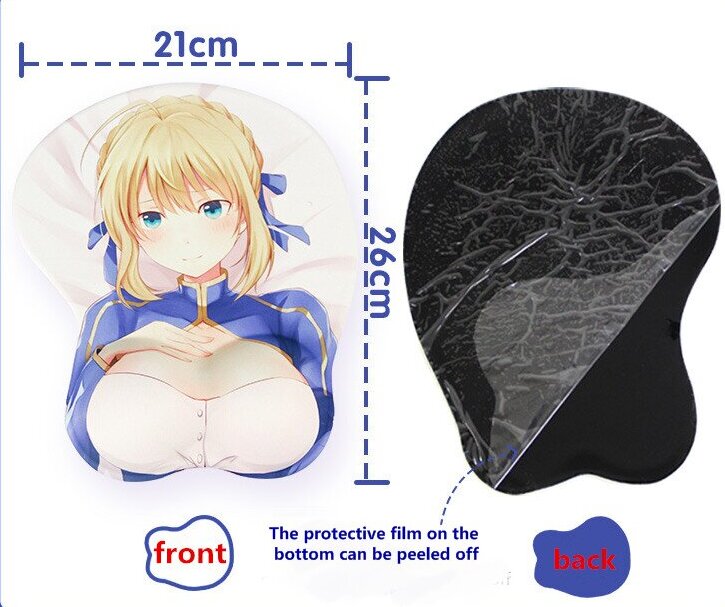 Custom Anime High Quality 3D Mouse Pad Sexy Butt Wrist Rest  