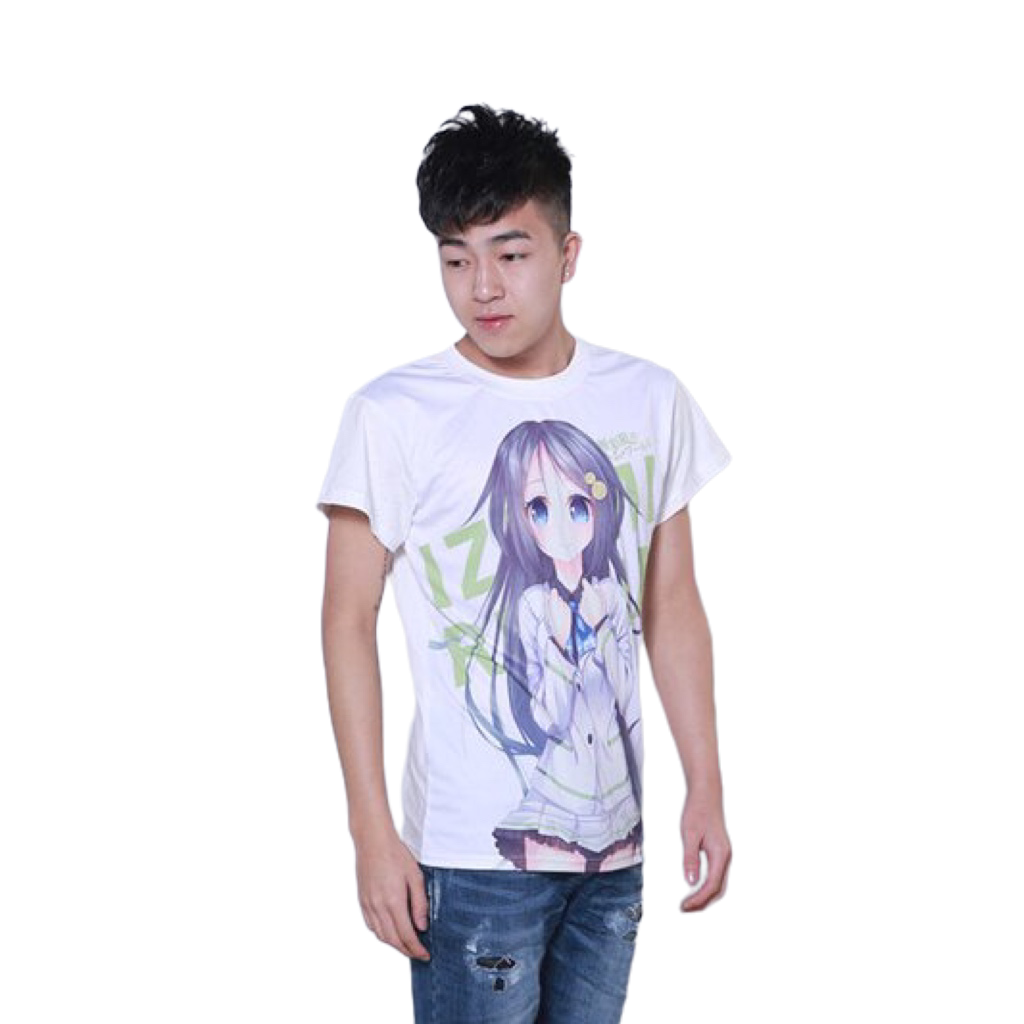 Customized T Shirt Printing  Anime Cartoon Polyester T-Shirt Sport T-Shirt  Full Print Shirt  