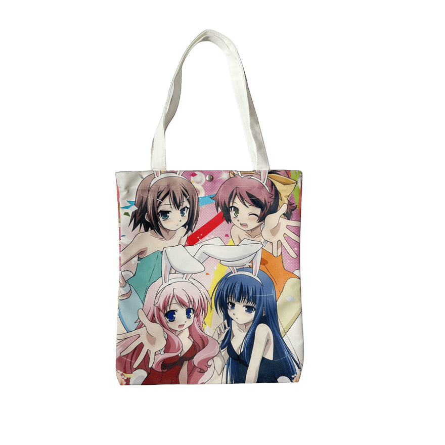 Custom Printed Canvas Anime Tote Bag