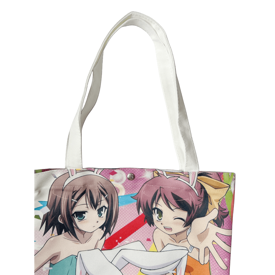 Custom Printed Canvas Anime Tote Bag