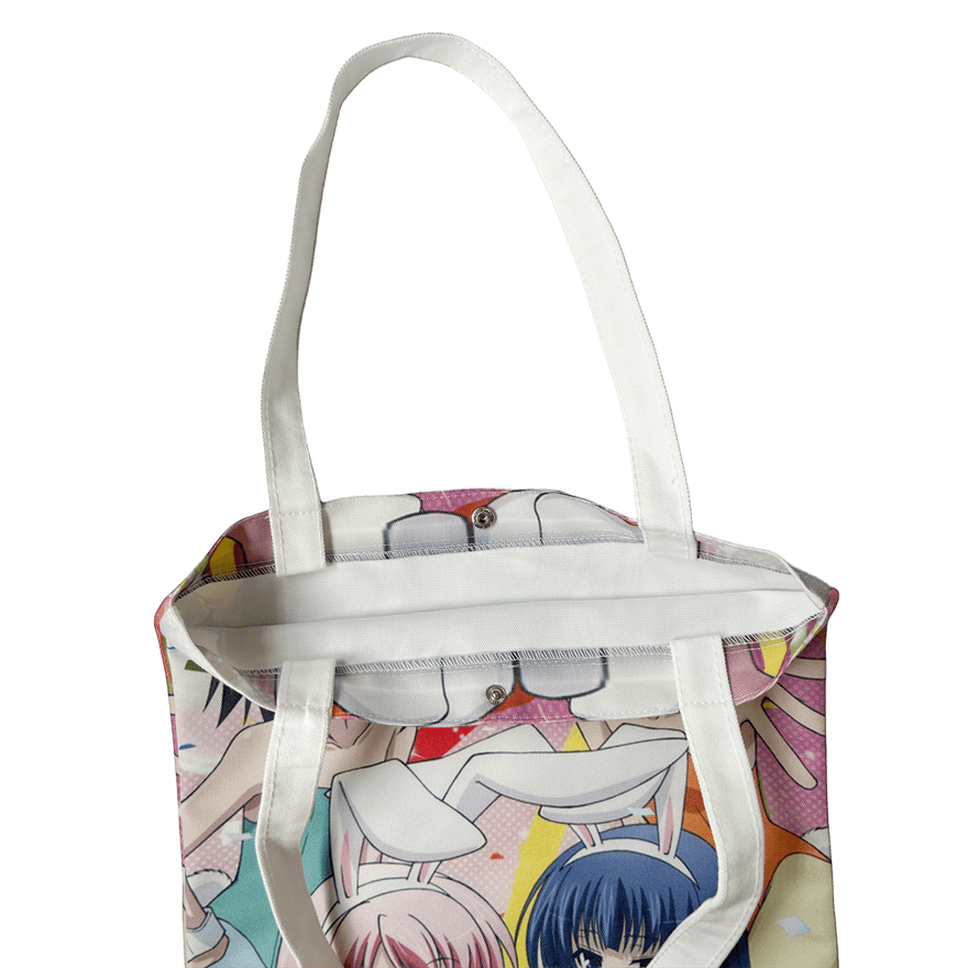 Custom Printed Canvas Anime Tote Bag