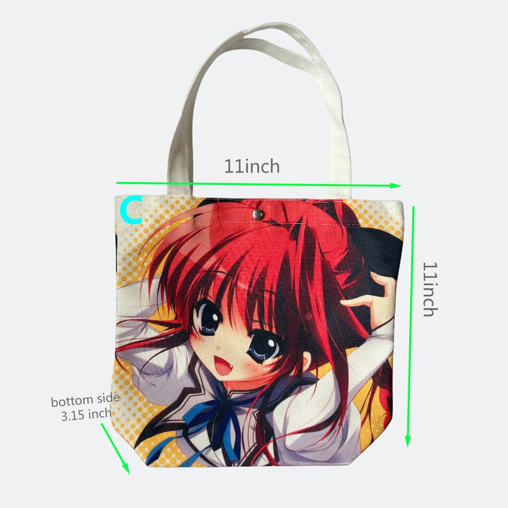 Small Size Custom Logo Printing Anime Tote bag