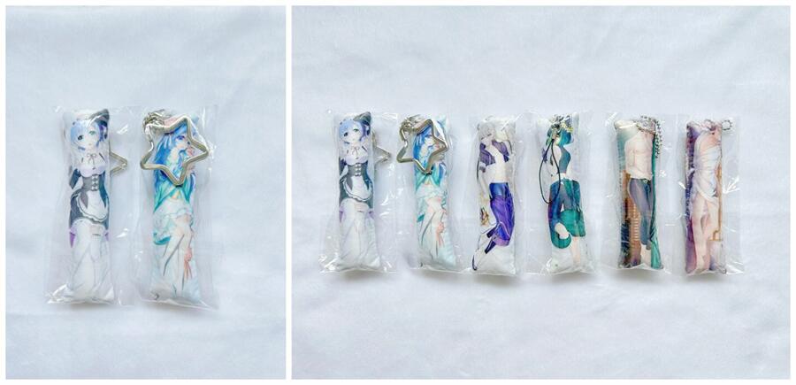 Customized Cheap Mini Dakimakura Key Charms