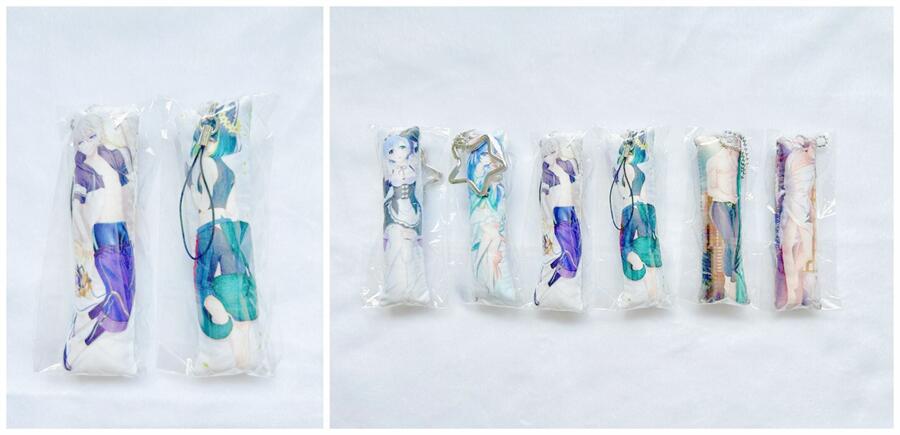 Customized Hot Selling Mini Dakimakura Backpack Charms