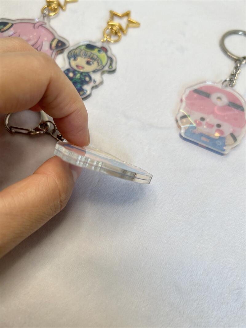 Custom Holographic Acrylic Keychain